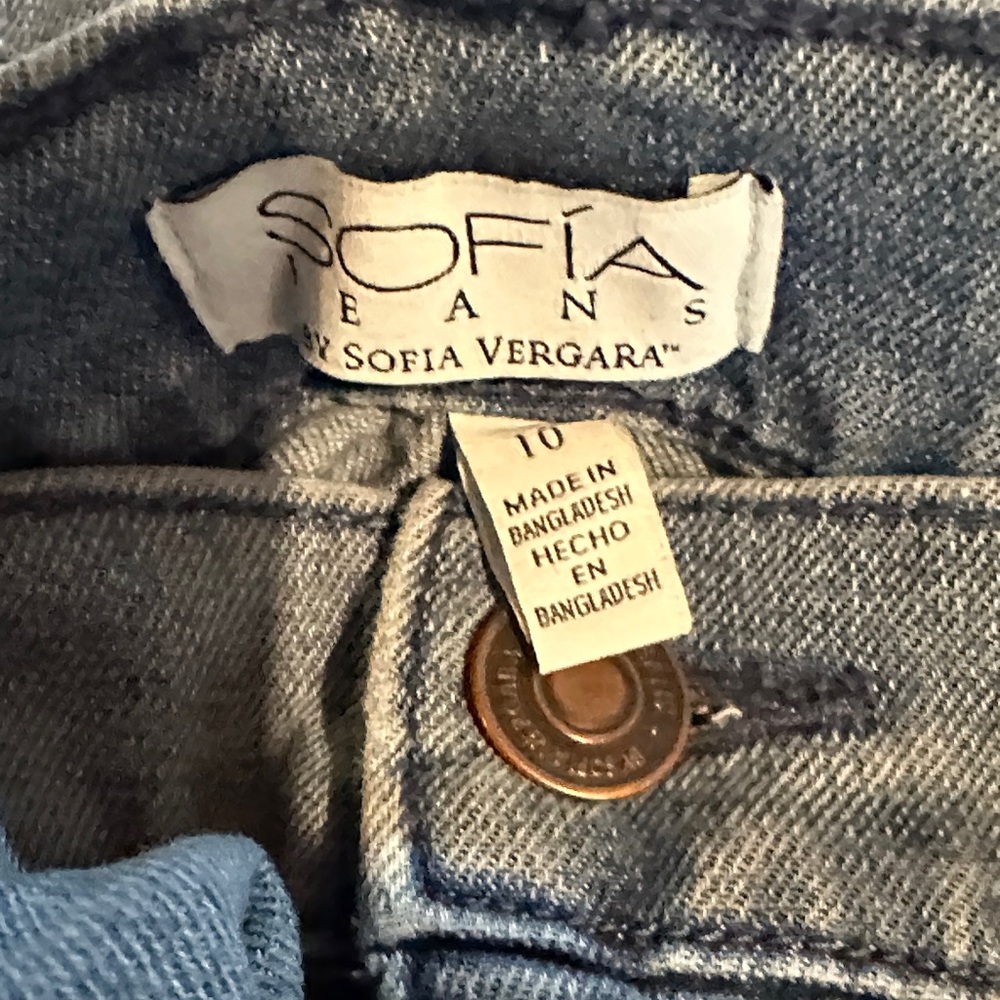 Sofia By Sofia Vergara Light Blue Cargo Jeans - image 2